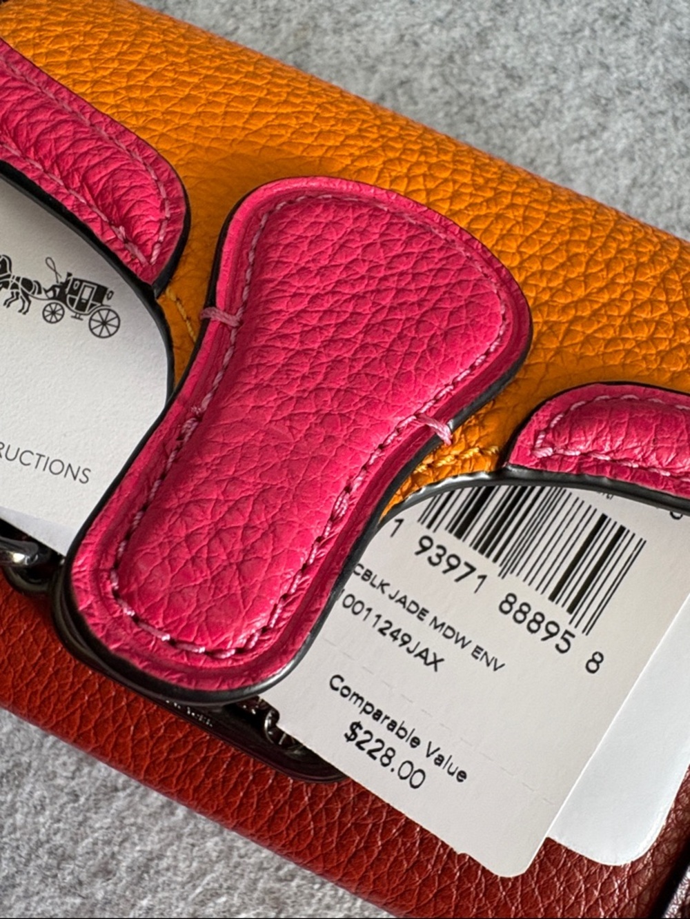NWT! Coach Jade Colorblock Wallet - Picture 2 of 9